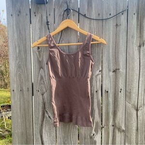 SkinnyGirl Skims brown body suit shapewear tank top Small
